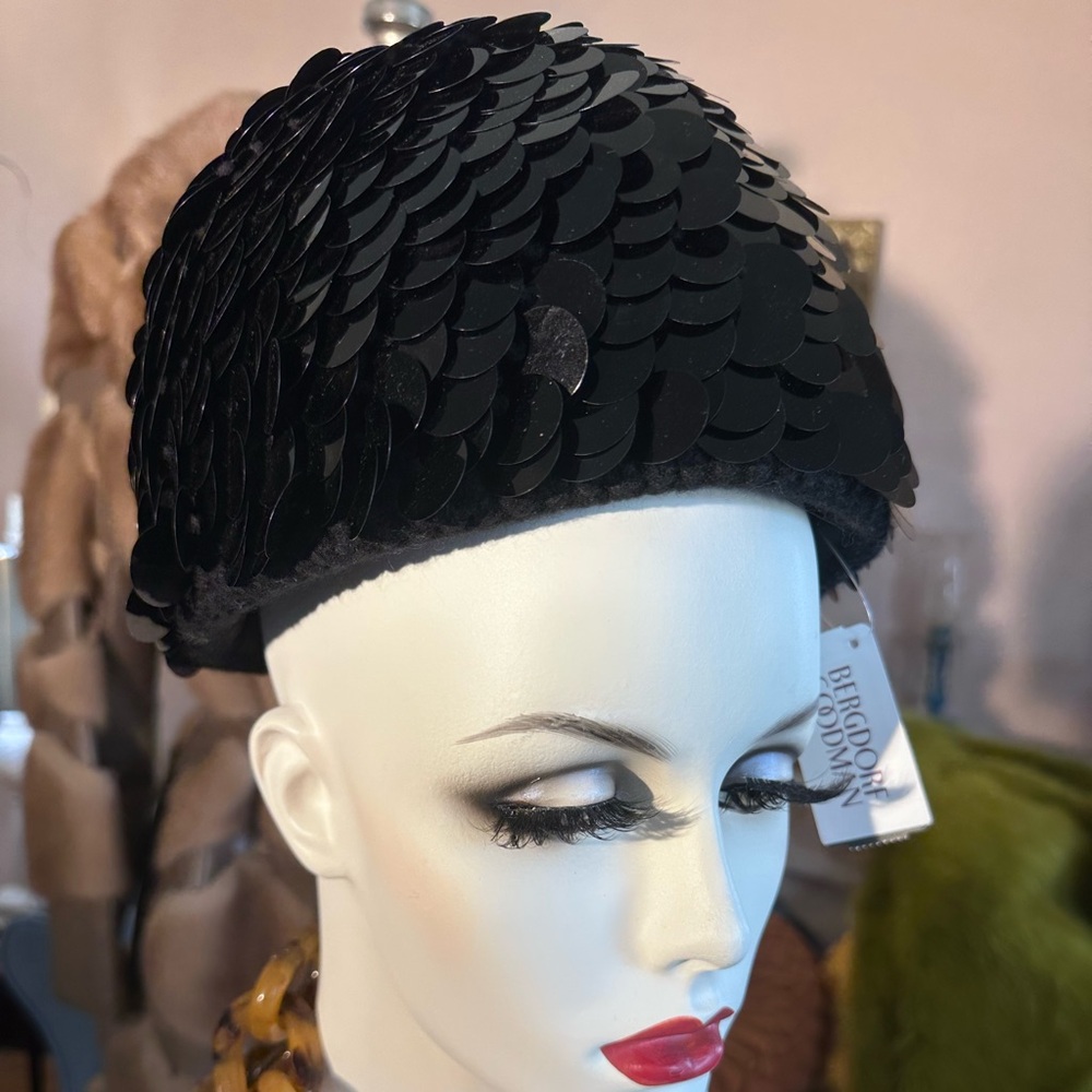 Designer Created by Stephen Jones for Marc Jacobs Sequin Hat from Bergdorfs. NWT